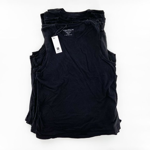 NWT RICHER POORER Womens Muscle Tank Top Tee Shirt Black Soft Cotton Made in USA - Picture 2 of 5